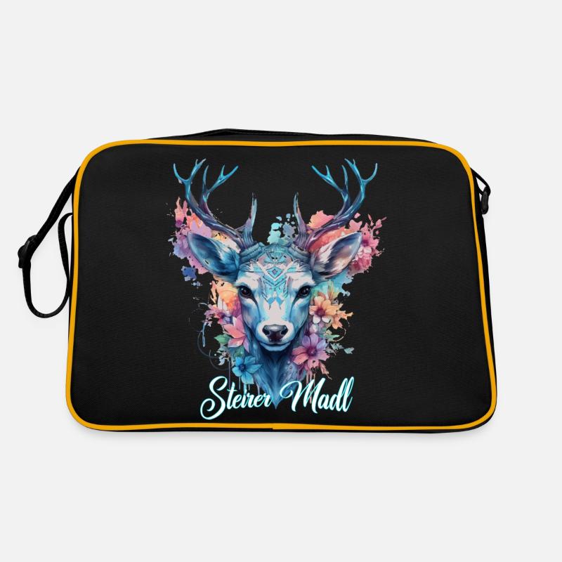 Fille de Styrie avec cerf Styria Design Sac Retro
