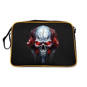 Crâne Crâne Squelette Moto Biker Gang - Sac Retro - noir/or - Dos