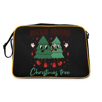 Rockin Around Christmas Tree - Retro Bag - black/gold - Back