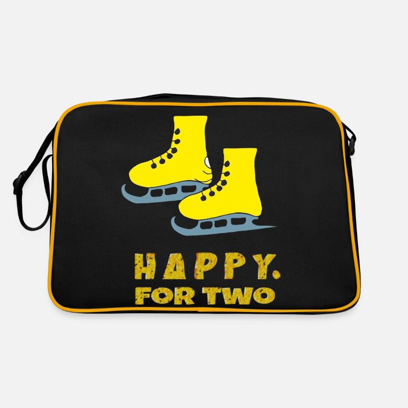 schlittschuhe happy for two Retro Tasche