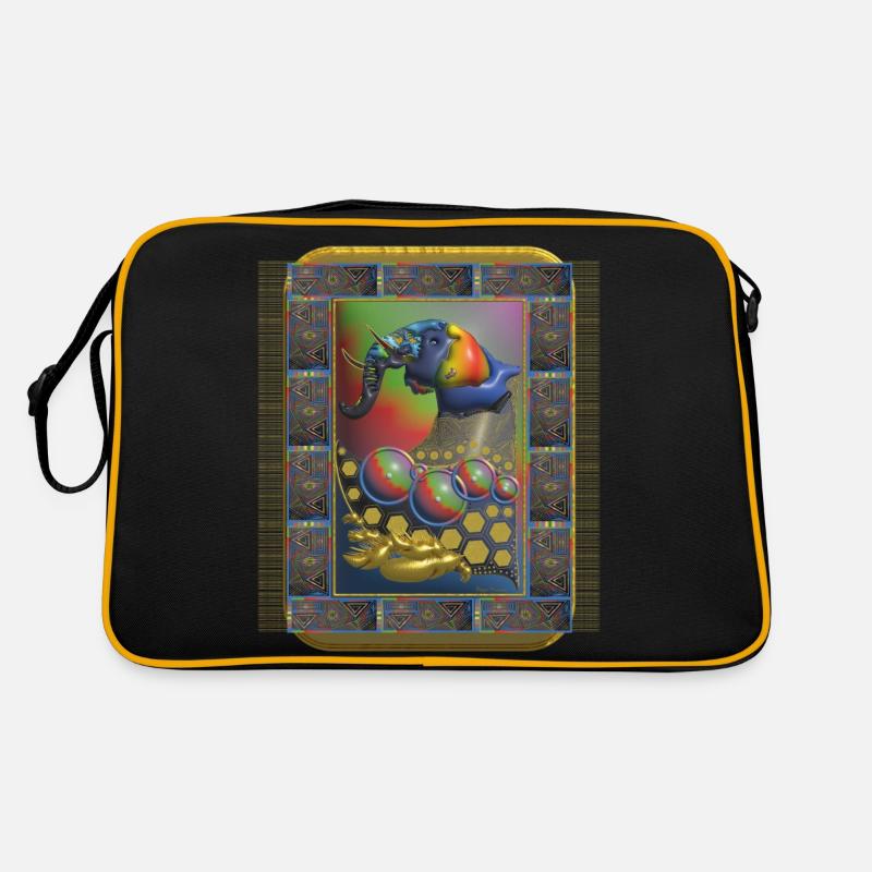 Éléphant Art Cubisme Sac Retro