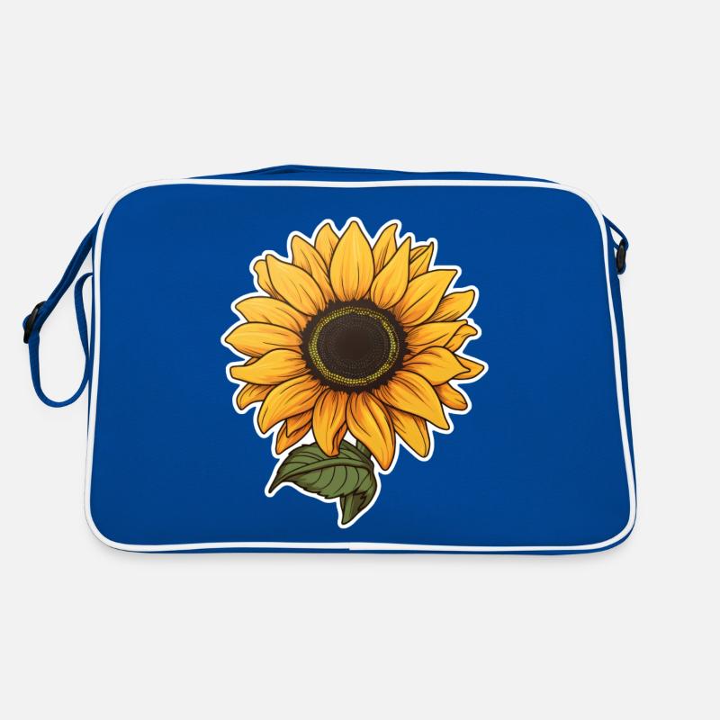 Sonnenblume Retro Tasche