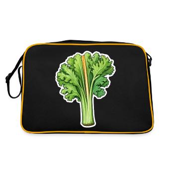 Celery or celery - Retro Bag - black/gold - Back