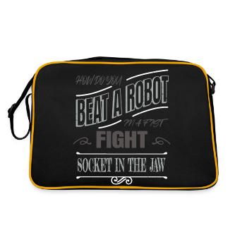 Robotics Engineering Artificial Intelligence - Retro Bag - black/gold - Back