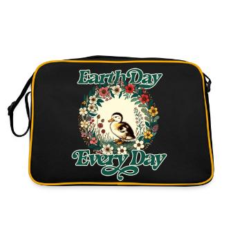 Jour de la Terre tous les jours - Sac Retro - noir/or - Dos