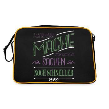 Office Humor Office Cup Coffee Coffee Drinker - Retro Bag - black/gold - Back