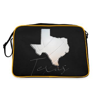 Real Volleyball in Texas State Map TX - Retro Bag - black/gold - Back