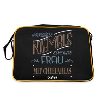 Grand-mère Reconnaissance Mari Enceinte Smeilie - Sac Retro - noir/or - Dos