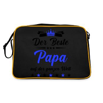 The Best Dad in the Whole World 1 - Retro Bag - black/gold - Back