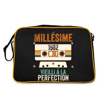 Millésime 1982 vieilli à la perfection - Sac Retro - noir/or - Dos
