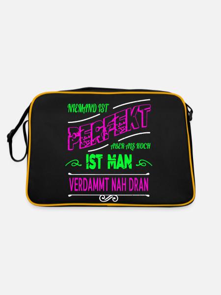 Birthday Chef Chef Birthday Gift - Retro Bag - black/gold - Back