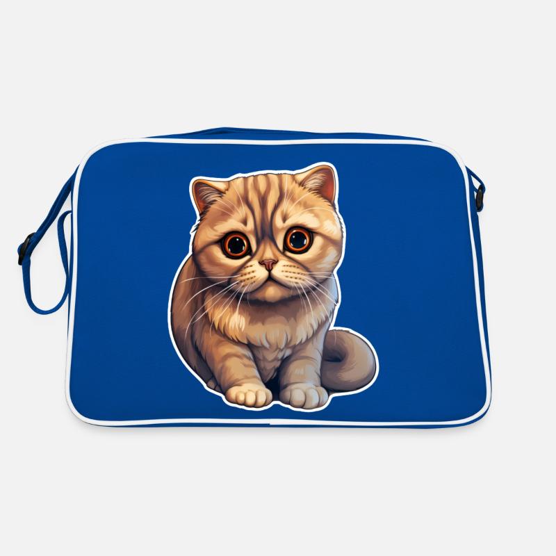 Chat Scottish Fold Sac Retro