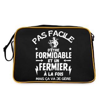 FORMIDABLE FERMIER - Sac Retro - noir/or - Dos