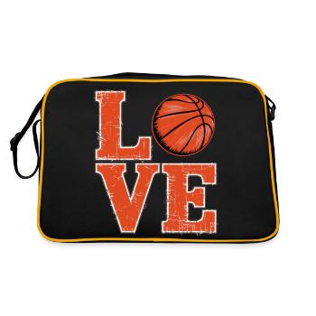Aimer le basket-ball - Sac Retro - noir/or - Dos