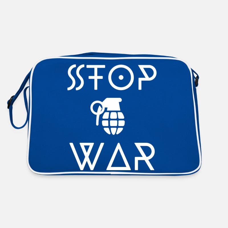 KRIEG STOPPEN Retro Tasche