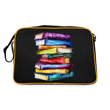Le pouvoir des livres - Sac Retro - noir/or - Dos