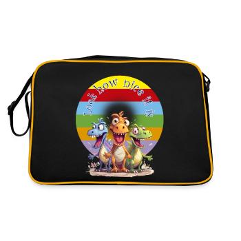 Regardez comme c’est beau - Sac Retro - noir/or - Dos