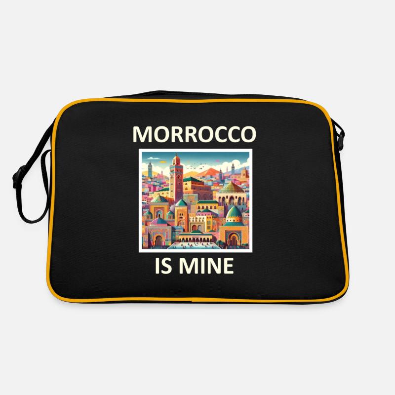 MAROC VIBES 2 - Sac Retro - noir/or