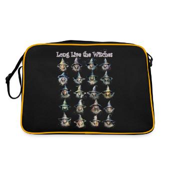 Vive les sorcières - Sac Retro - noir/or - Dos