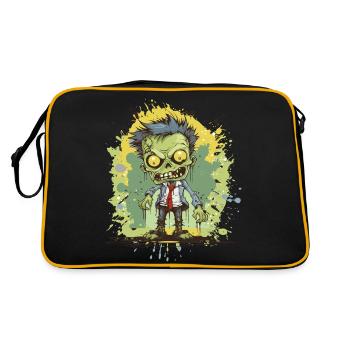 Bande dessinée de zombies - Sac Retro - noir/or - Dos