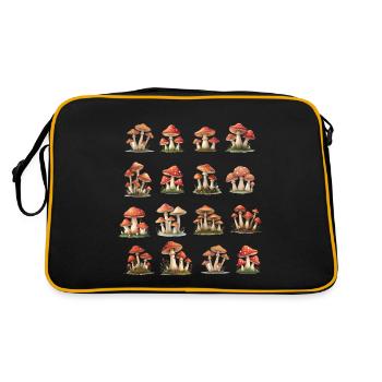 Champignons rouges - Sac Retro - noir/or - Dos