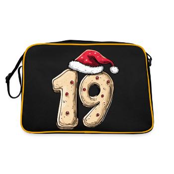 19 Number Christmas Cookie - Retro Bag - black/gold - Back