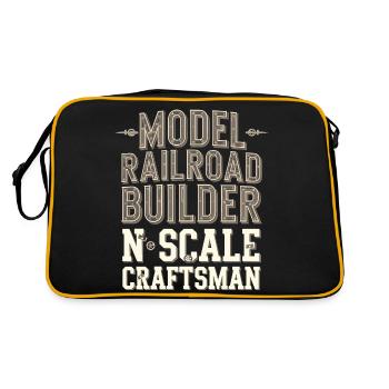 Précision dans le modélisme - Sac Retro - noir/or - Dos