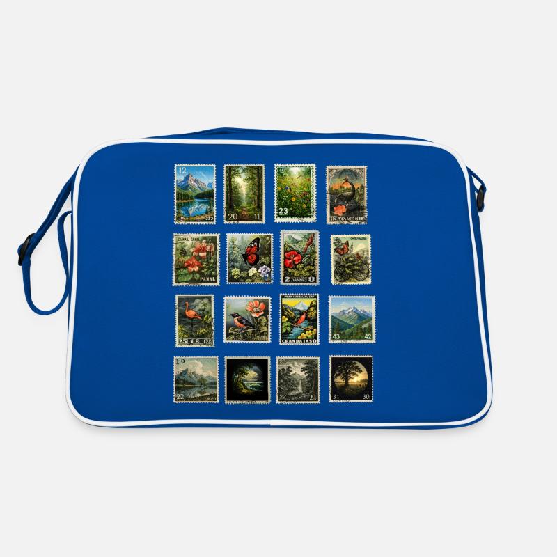 Postage stamps help nature Retro Bag