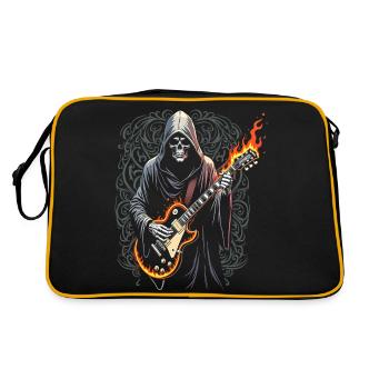 Grim Reaper avec guitare - Style Rock - Sac Retro - noir/or - Dos