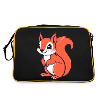 Petit écureuil mignon - Sac Retro - noir/or - Dos