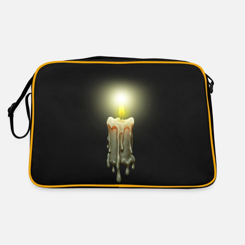 bougie allumée Sac Retro