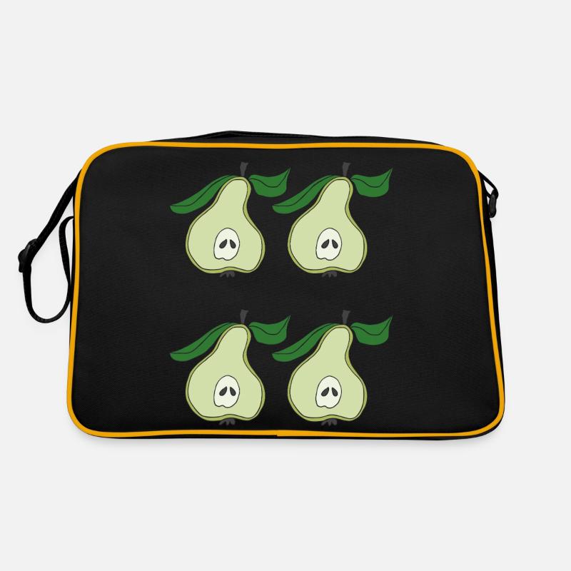 Pear halves quadruple Retro Bag