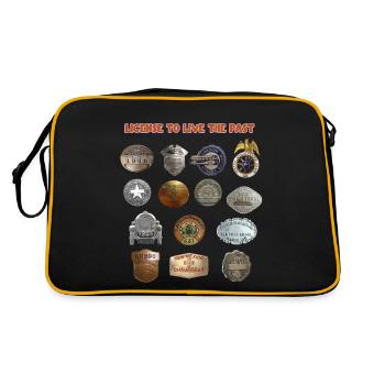 License to Live the Past - Retro Bag - black/gold - Back
