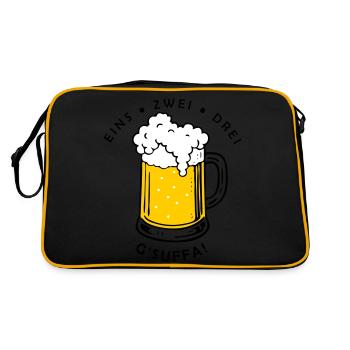 Comme zwei drei - g’sigh ! - Sac Retro - noir/or - Dos