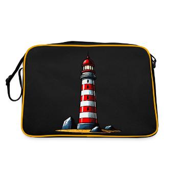 Lighthouse - Retro Bag - black/gold - Back
