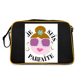 Je Suis Parfaite - Sac Retro - noir/or - Dos