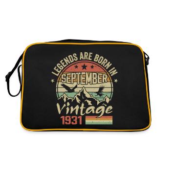 Septembre 1931 Cadeau Anniversaire September 1931 - Sac Retro - noir/or - Dos