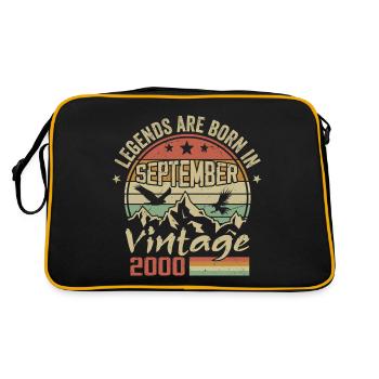 September 2000 Birthday Gift September 2000 - Retro Bag - black/gold - Back