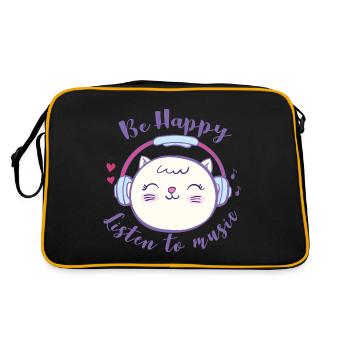happy chat MBP - Sac Retro - noir/or - Dos