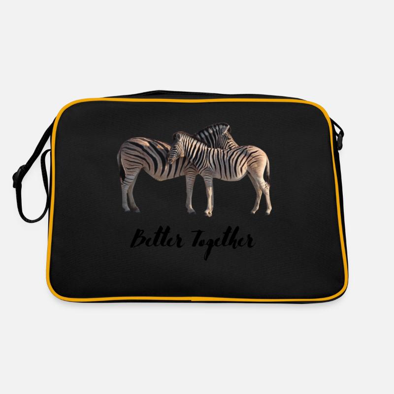 Better Together - Retro Tasche - Schwarz/Gold
