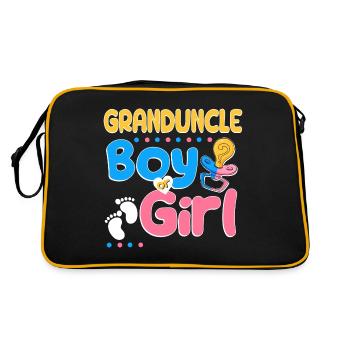 Le grand-oncle rose ou bleu t’aime le meilleur oncle de tous les temps - Sac Retro - noir/or - Dos