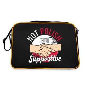Pas polonais mais pays de soutien voyageur Pologne - Sac Retro - noir/or - Dos