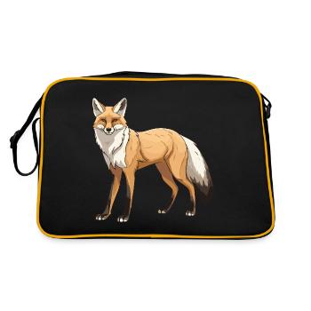 Fox Animal - Retro Bag - black/gold - Back