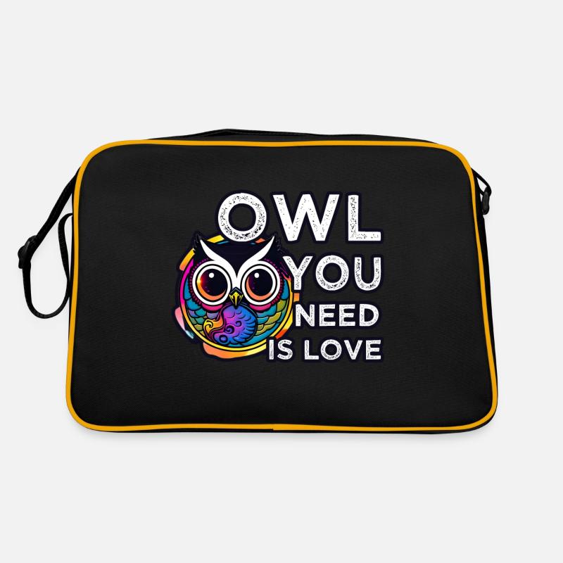 L’amour compte hiboux hiboux Sac Retro