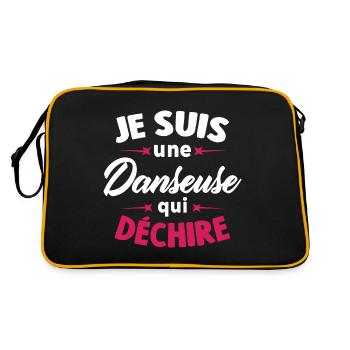 Je Suis Une Danseuse Qui Déchire - Sac Retro - noir/or - Dos