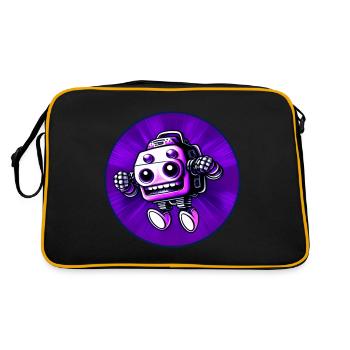 Insane Robot 01 - Sac Retro - noir/or - Dos