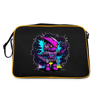 Evil Robot Série 009 - Sac Retro - noir/or - Dos