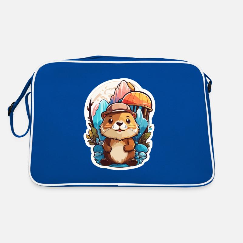 Castor Mignon Coloré Sac Retro