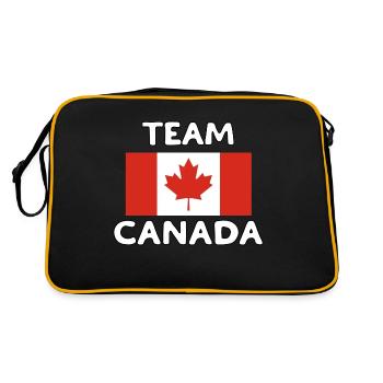 TEAM CANADA - Sac Retro - noir/or - Dos