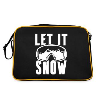 Let it Snow Winter Ski - Retro Bag - black/gold - Back